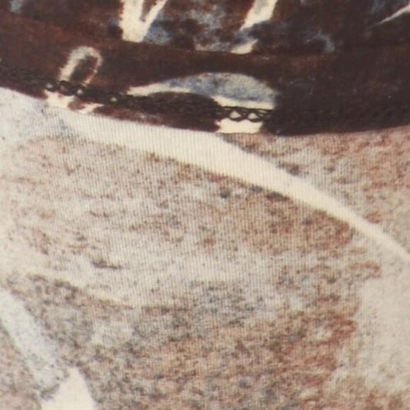 LEGGINGS DEPOT Brown & Cream Abstract Print Full length Leggings Size 12 NWT - Picture 5 of 6